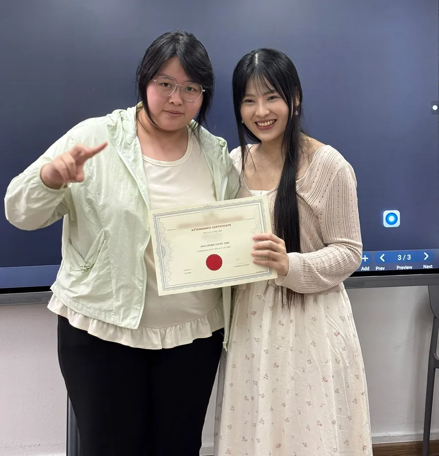 Miss Melissa with Danyang on her last day