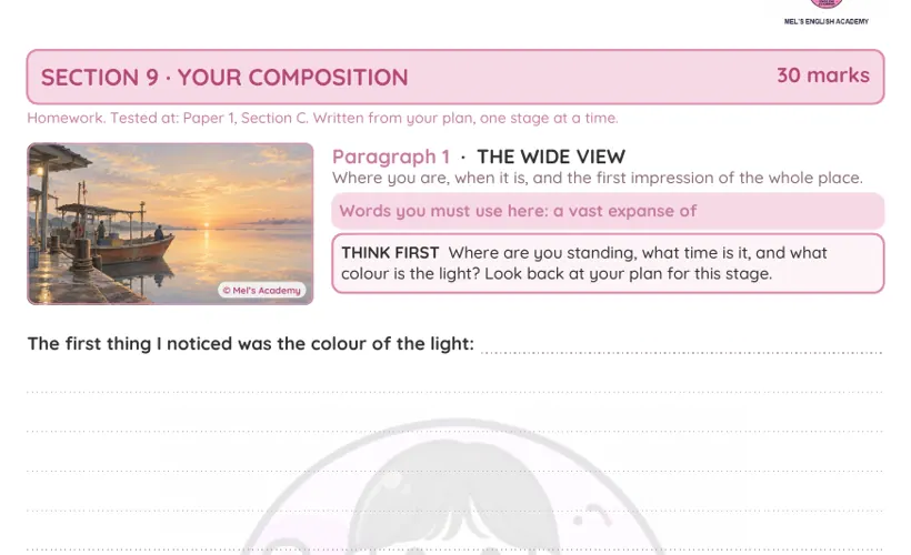 Composition section